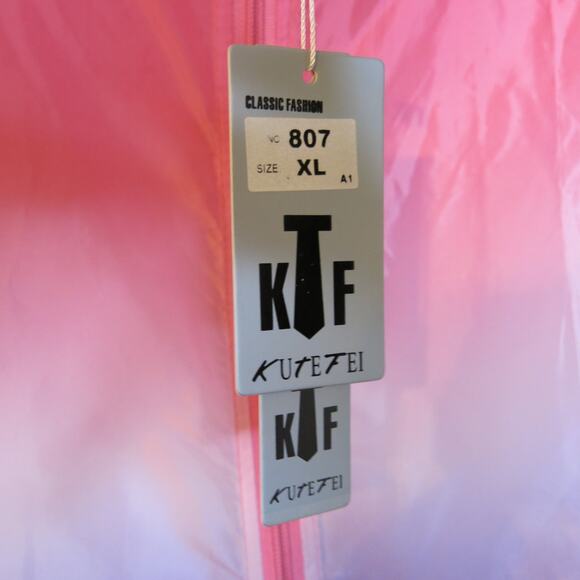 Rain Jacket Windbreaker *NWT* Pouch Lightweight Travel Size XL Women Ombre Pink - Picture 8 of 10